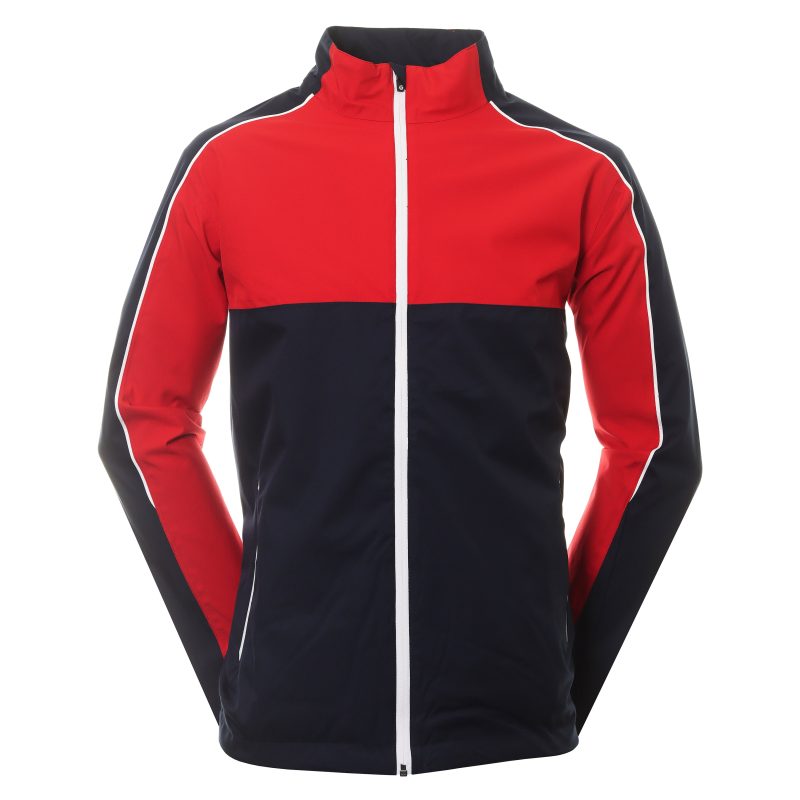 Sunderland Golf Matterhorn Waterproof Jacket SUNMR91 MAT Navy Red 1