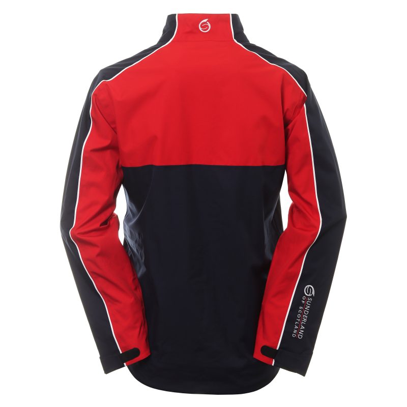 Sunderland Golf Matterhorn Waterproof Jacket SUNMR91 MAT Navy Red 2