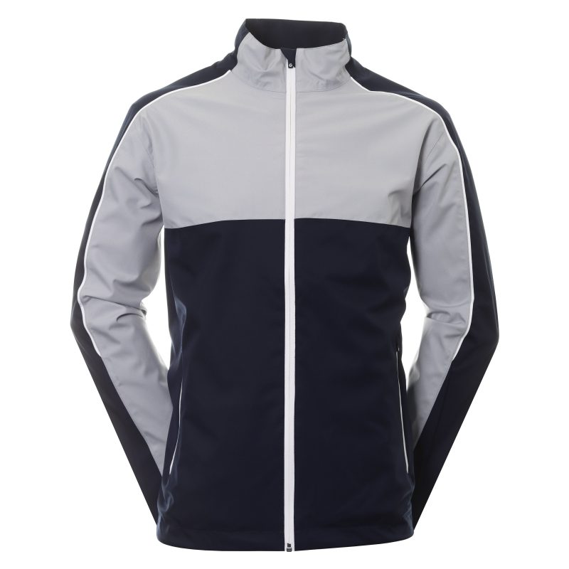 Sunderland Golf Matterhorn Waterproof Jacket SUNMR91 MAT Navy Silver 1