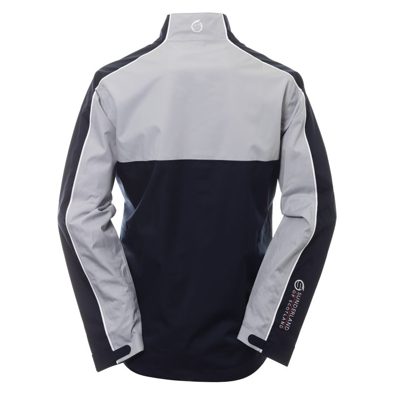 Sunderland Golf Matterhorn Waterproof Jacket SUNMR91 MAT Navy Silver 2