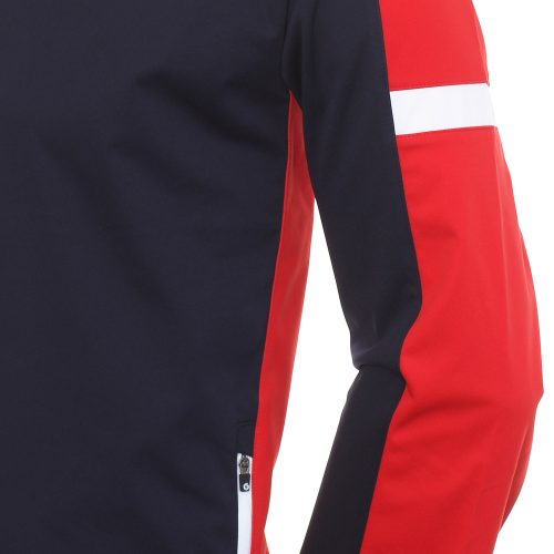 Sunderland Golf Nevada Zip Windshirt Navy Red 3