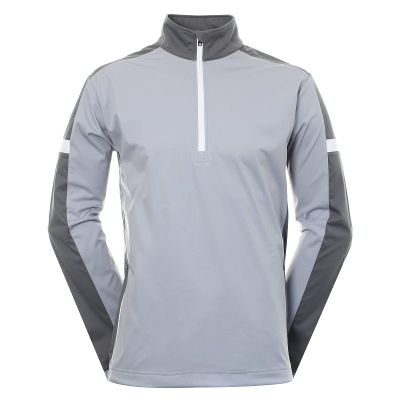 Sunderland Golf Nevada Zip Windshirt Silver Gunmetal 1