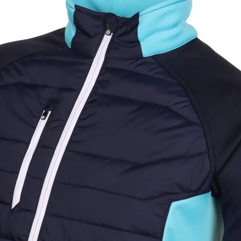 Sunderland Golf Zermatt Padded Jacket SUNMC83 ZER Navy Aqua White 3