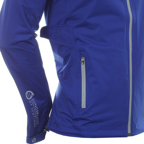 SunderlandGolfWhisperDryPro LiteWaterproofJacketE.Blue2