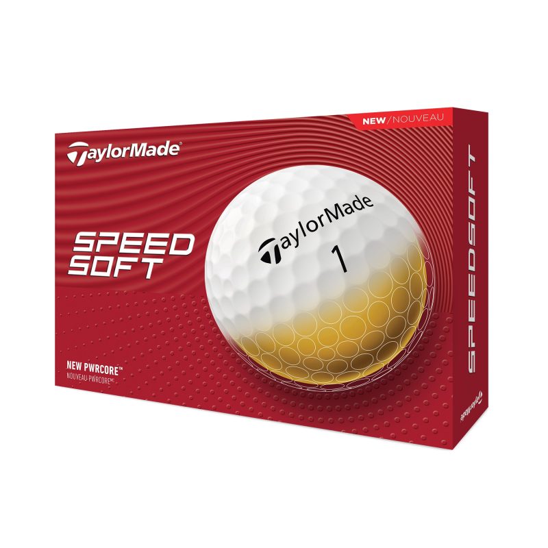 TaylorMade SpeedSoft Golf Balls Dozen White N27470 1