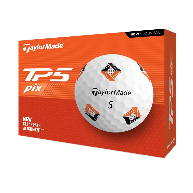 TaylorMade TP5 Pix Golf Balls 2024 Dozen White 1