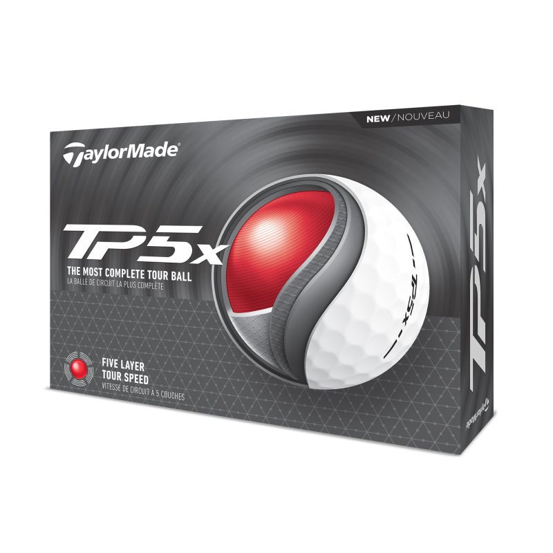 TaylorMade TP5x Golf Balls 2024 Dozen White 1