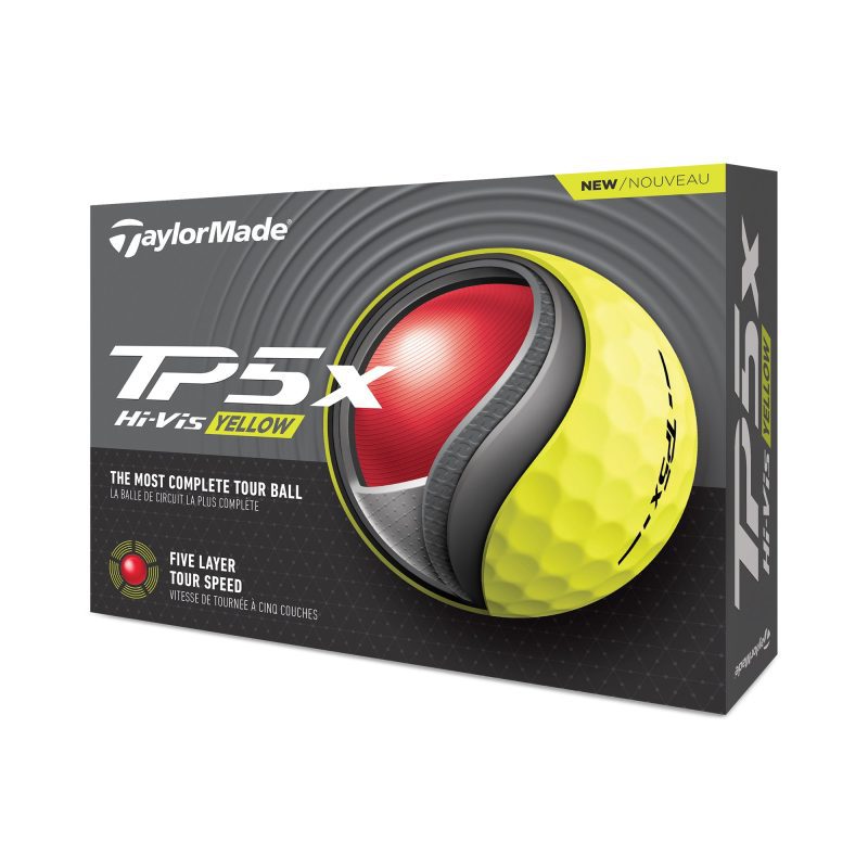 TaylorMade TP5x Golf Balls 2024 Dozen Yellow 1