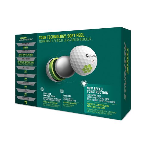 TaylorMade Tour Response Golf Balls Dozen White N76384 3