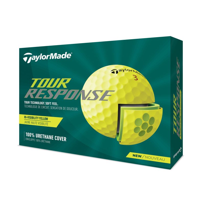 TaylorMade Tour Response Golf Balls Dozen Yellow N76385 1