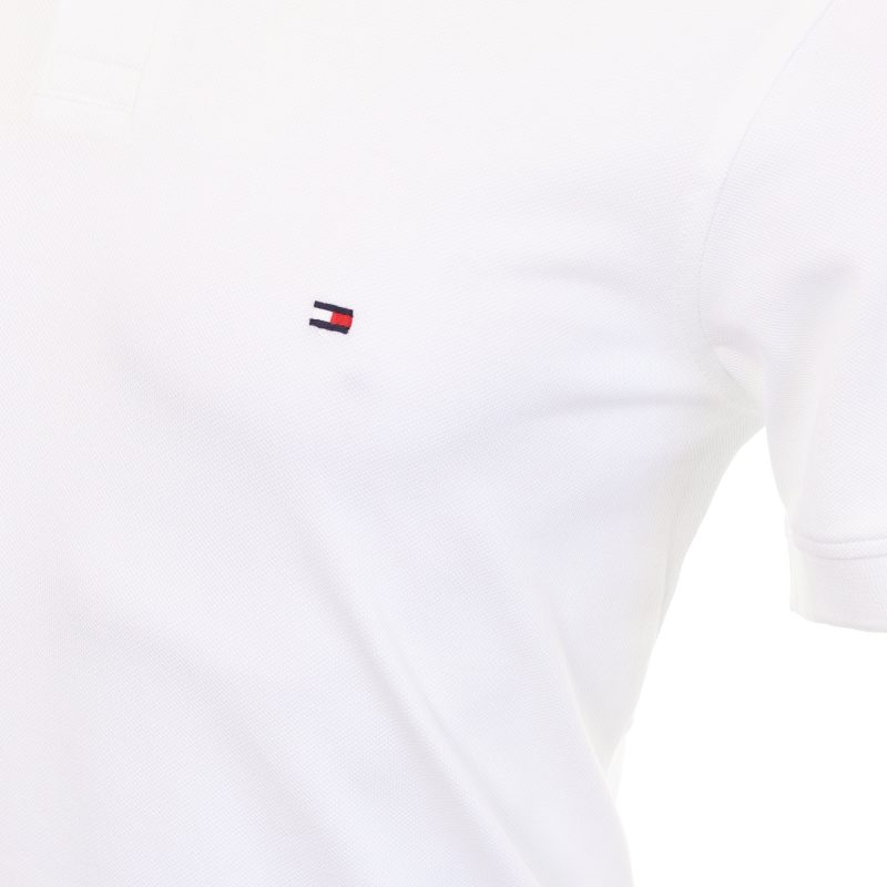 Tommy Hilfiger 1985 Flex Polo Shirt MW0MW17770 White YBR 2