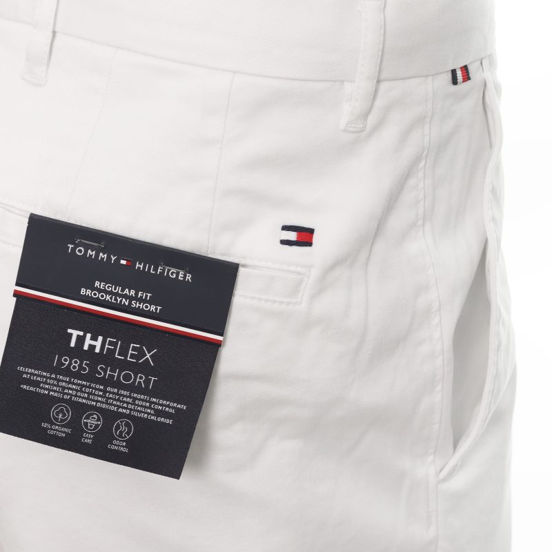 Tommy Hilfiger Brooklyn 1985 Cotton Shorts MW0MW23563 White YBS 2