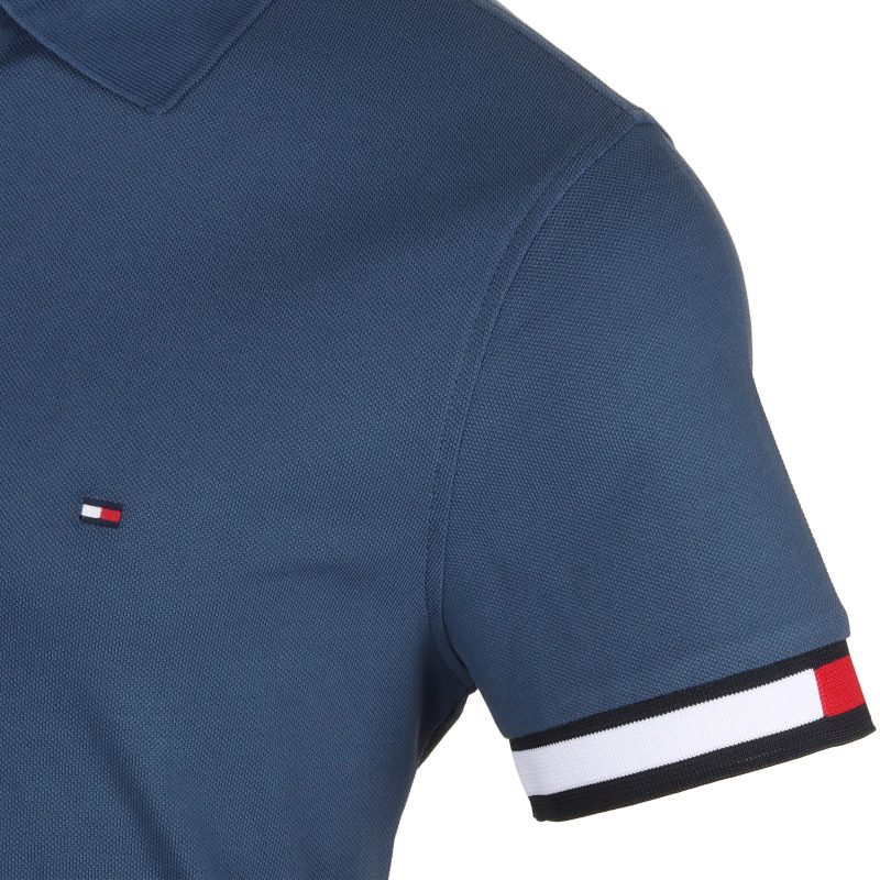 Tommy Hilfiger Flag Cuff Polo Shirt MW0MW35601 DBZ 3