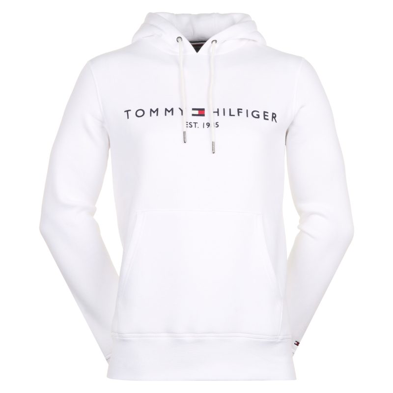 Tommy Hilfiger Logo Hoodie MW0MW11599 White YBR 1