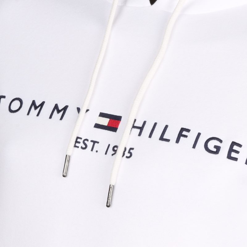 Tommy Hilfiger Logo Hoodie MW0MW11599 White YBR 3