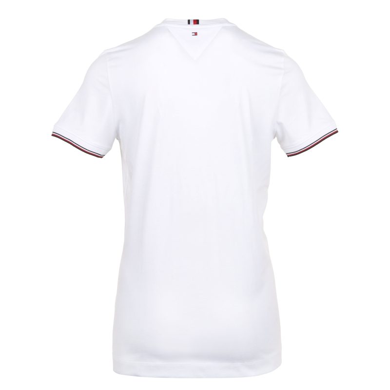 Tommy Hilfiger Logo Tipped Tee MW0MW32584 White YBR 2