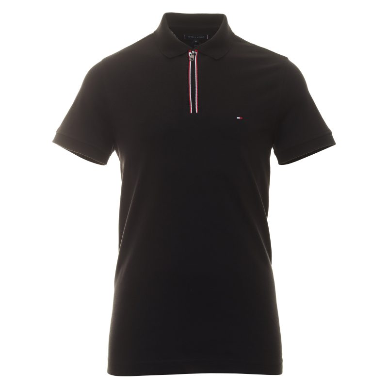 Tommy Hilfiger RWB Zip Slim Polo Shirt MW0MW31677 BDS 1