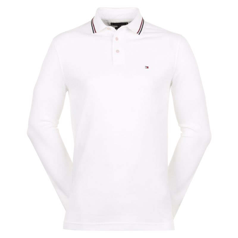 Tommy Hilfiger Tipped Slim Long Sleeve Polo Shirt MW0MW33191 YBR 1