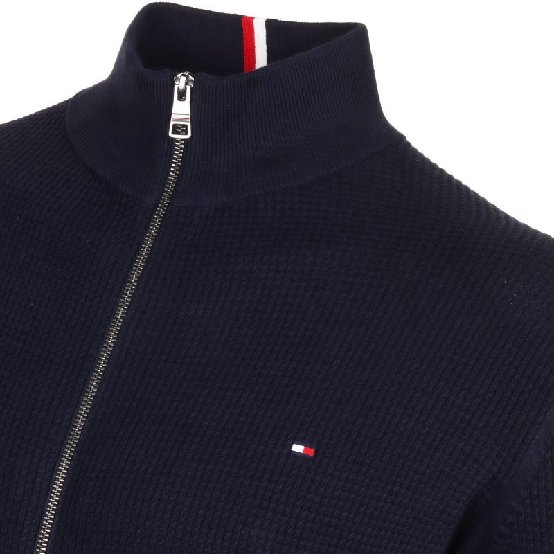 Tommy Hilfiger Waffle Knit Full Zip MW0MW35472 DW5 3