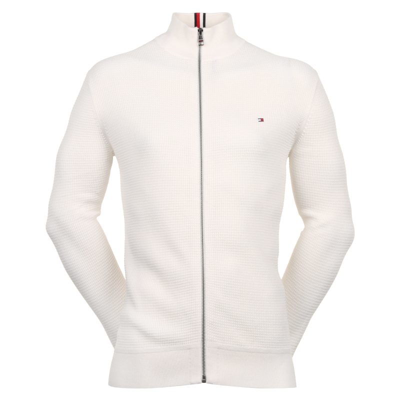 Tommy Hilfiger Waffle Knit Full Zip MW0MW35472 YBH 1