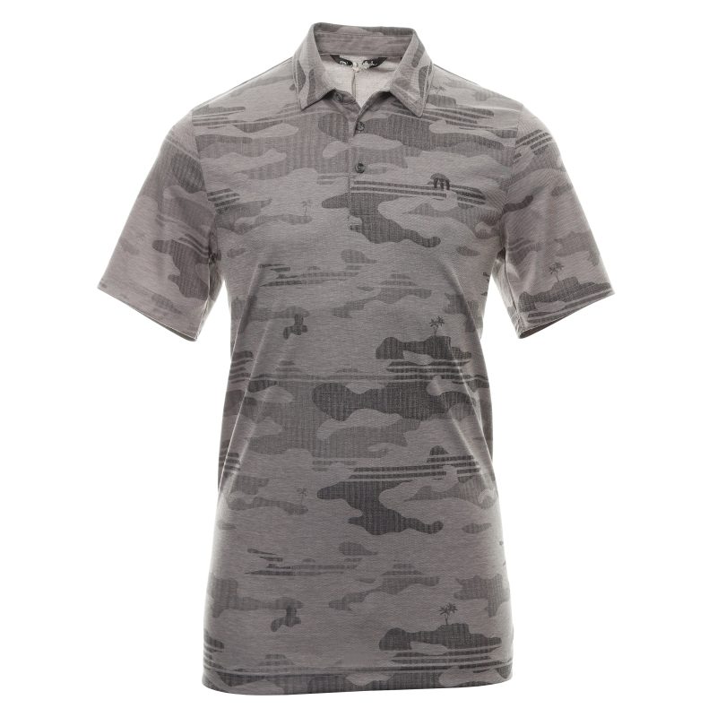 TravisMathew Beachside Stealth Polo Shirt 1MY588 H.Grey 1