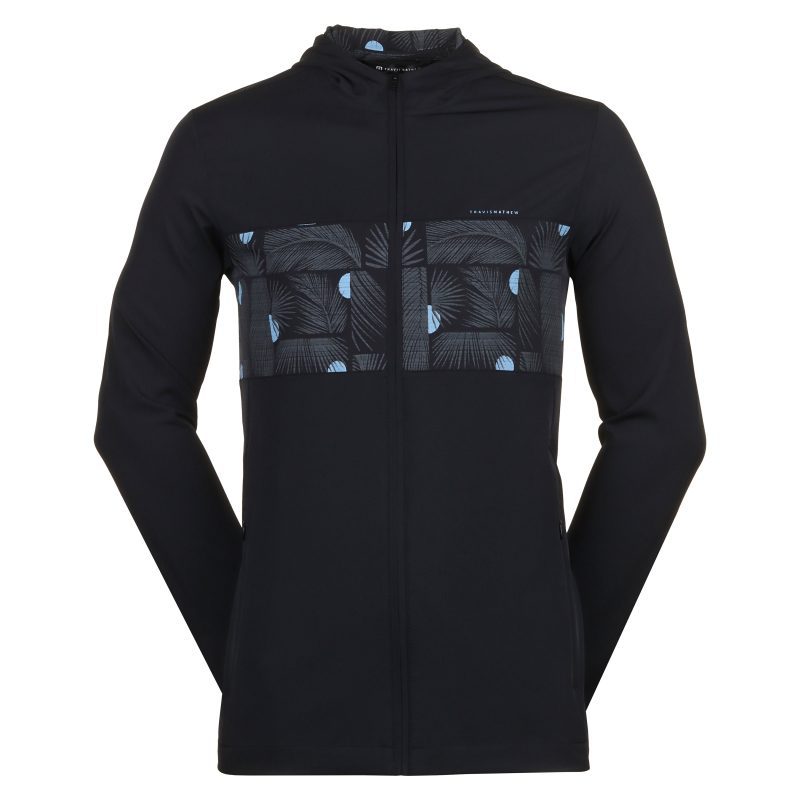 TravisMathew Camo Stripe Tech Hoodie 1MAA124 Black 1