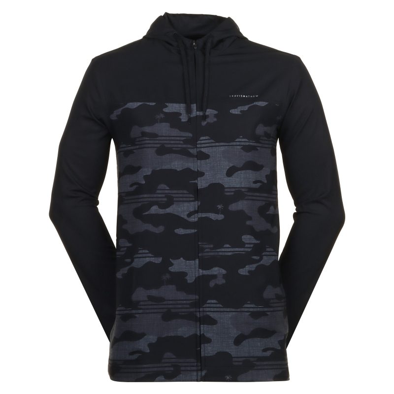 TravisMathew Camo Tech Hoodie 1MAA186 Black 1