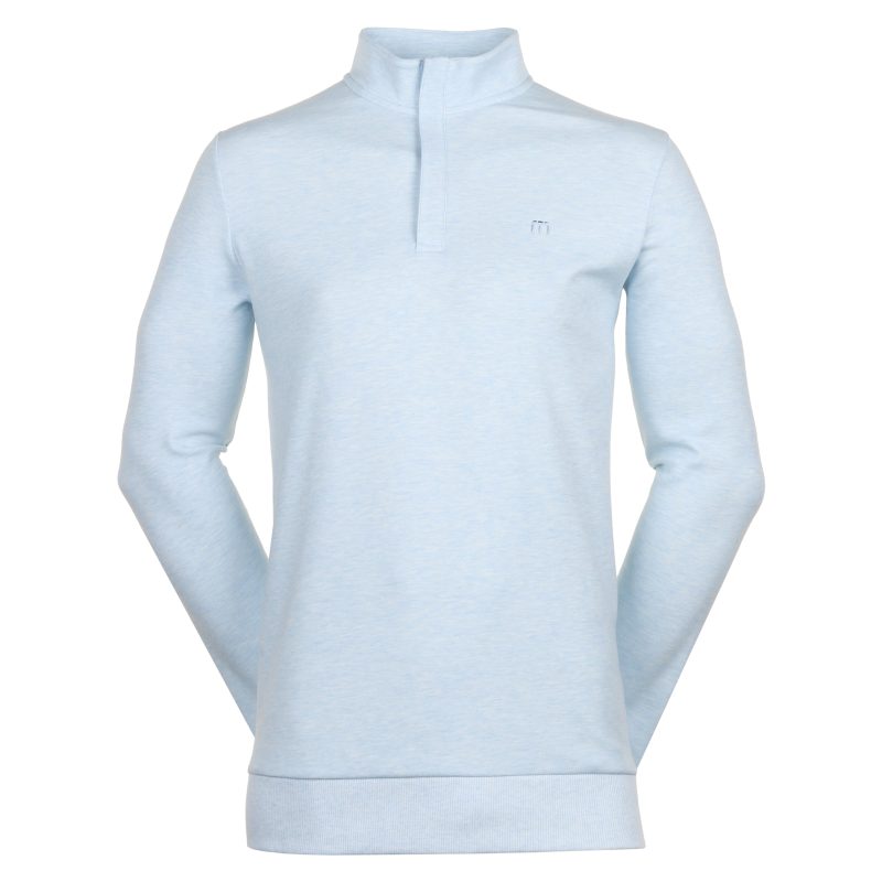 TravisMathew Cloud 2.0 1 4 Zip 1MS309 Heather Kentucky Blue 1