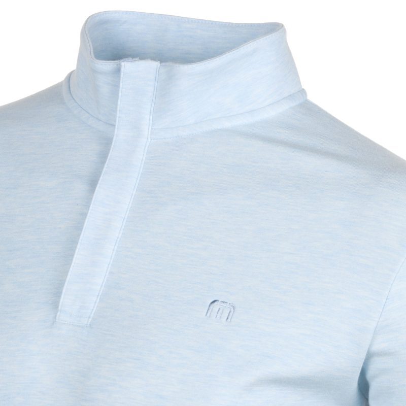 TravisMathew Cloud 2.0 1 4 Zip 1MS309 Heather Kentucky Blue 3