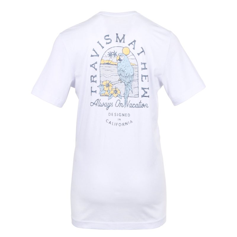 TravisMathew Getting Coconuts Tee Shirt 1MAA105 White 2