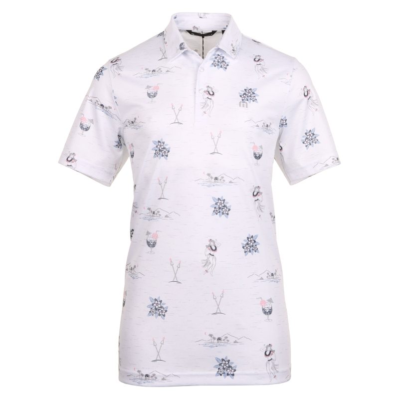 TravisMathew Island Paradise Polo Shirt 1MAA013 1WHT 1