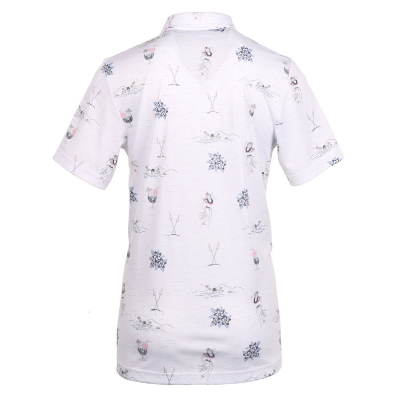 TravisMathew Island Paradise Polo Shirt 1MAA013 1WHT 2