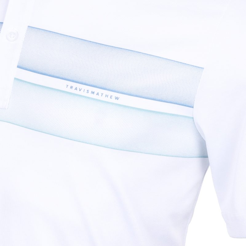 TravisMathew Ocean Time Polo Shirt 1MAA014 White 3