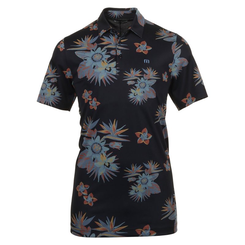 TravisMathew Secluded Island Polo Shirt 1MAA018 0BLK 1