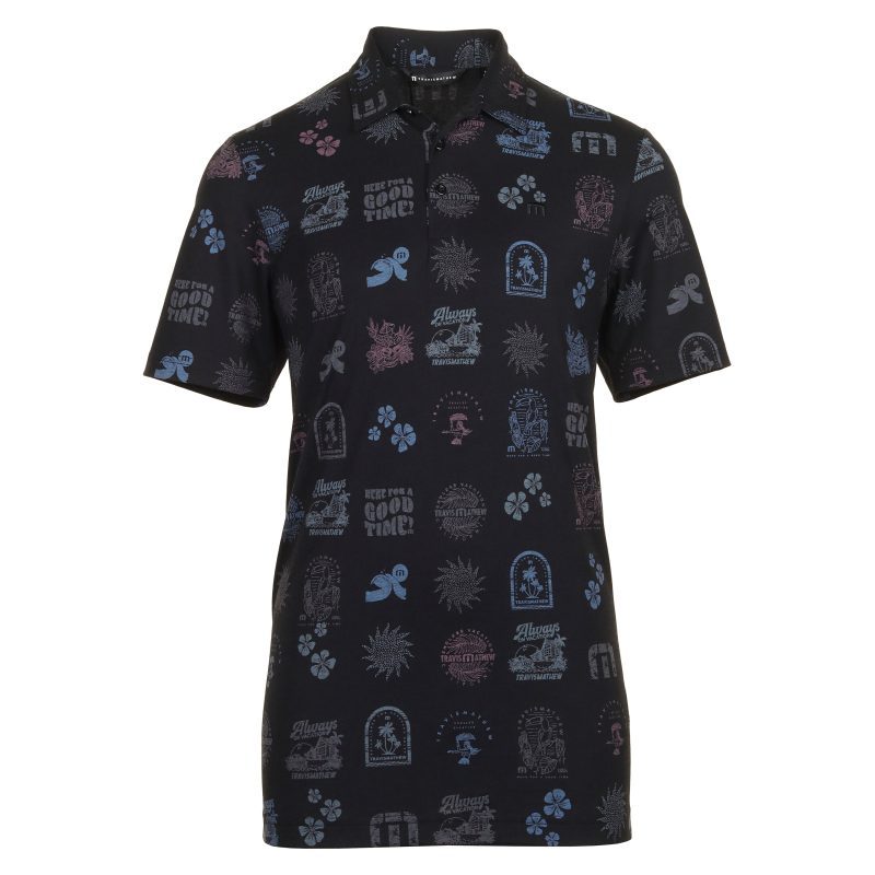 TravisMathew Tourist Season Polo Shirt 1MAA020 Black 1