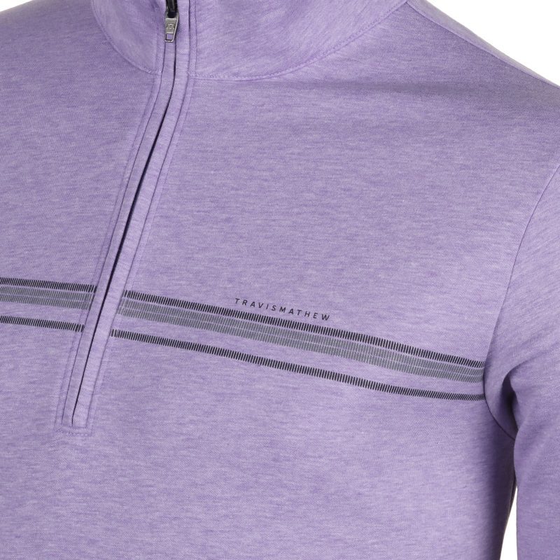 TravisMathew Upgraded Chest Stripe 1 4 Zip 1MZ463 5HIM 3