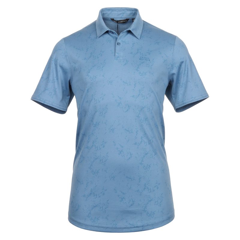 TravisMathew Warmer Tides Scoop Polo Shirt 1MAA266 Coronet 1