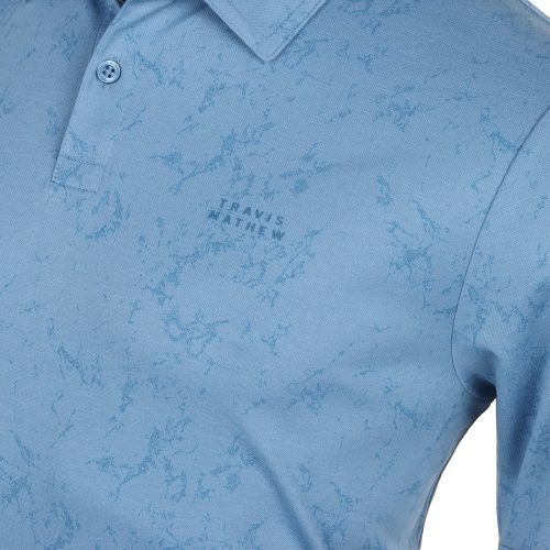 TravisMathew Warmer Tides Scoop Polo Shirt 1MAA266 Coronet 3