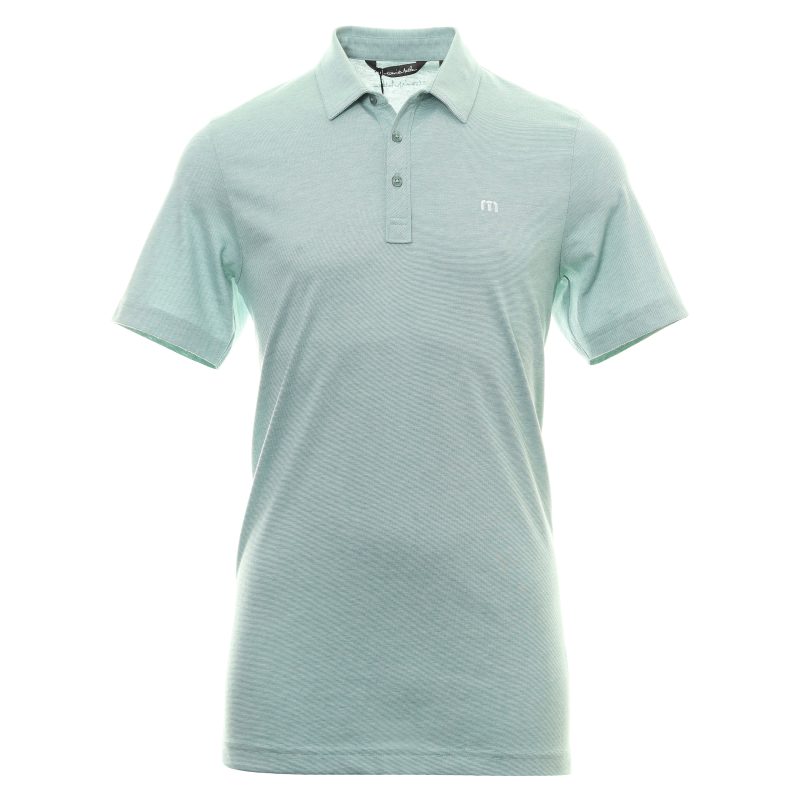 TravisMathew Zinna Polo Shirt 1MM211 Heather Beryl Green 1