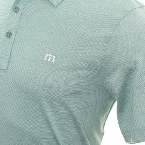 TravisMathew Zinna Polo Shirt 1MM211 Heather Beryl Green3