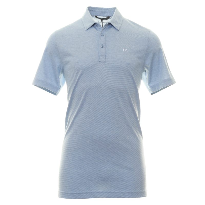 TravisMathew Zinna Polo Shirt 1MM211 Heather Light Blue 1