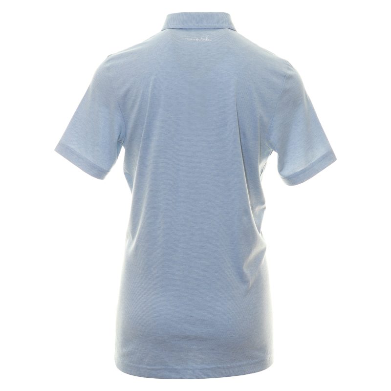 TravisMathew Zinna Polo Shirt 1MM211 Heather Light Blue 2