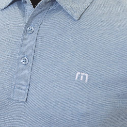 TravisMathew Zinna Polo Shirt 1MM211 Heather Light Blue 3