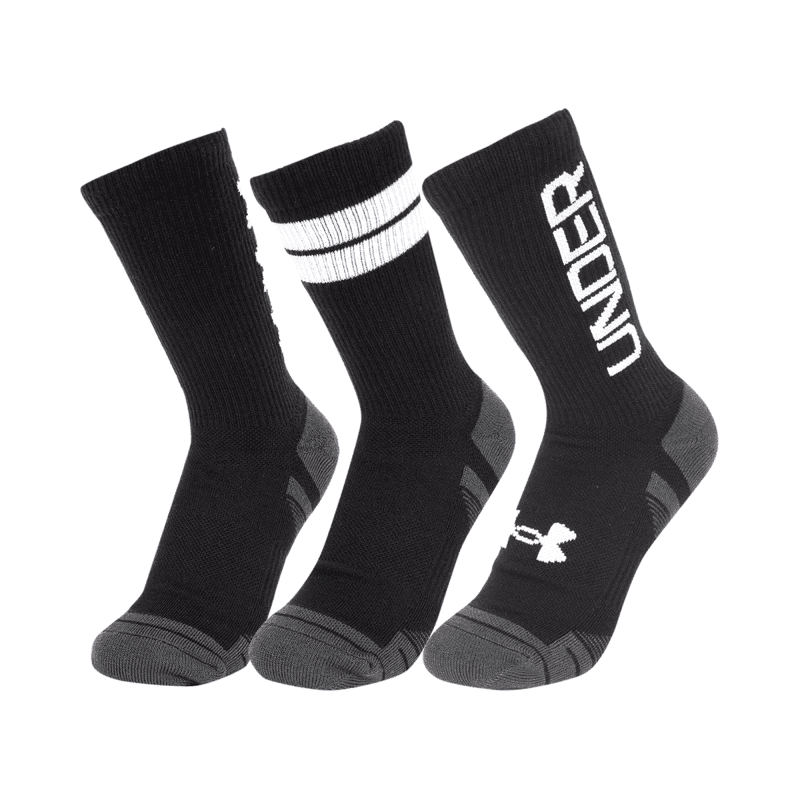 Under Armour Golf Performance Tech Crew Sock 3 Pack 1379515 002 1