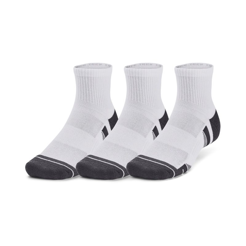 Under Armour Golf Performance Tech Quarter Sock 3 Pack 1379510 100 1