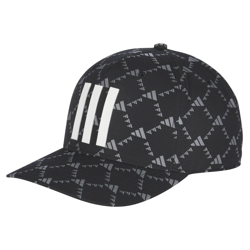 adidas Golf Tour 3 Stripes Print Snapback Cap II2786 1