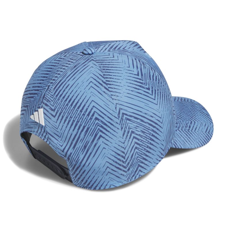 adidas Golf Tour 3 Stripes Print Snapback Cap IQ2900 2