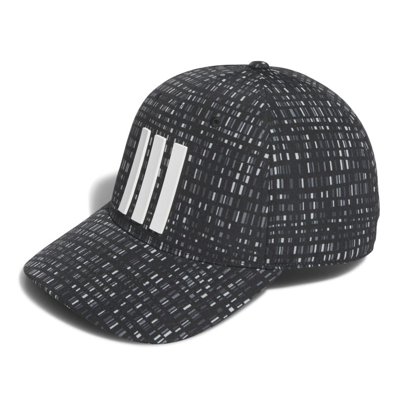 adidas Golf Tour 3 Stripes Print Snapback Cap IW6735 1