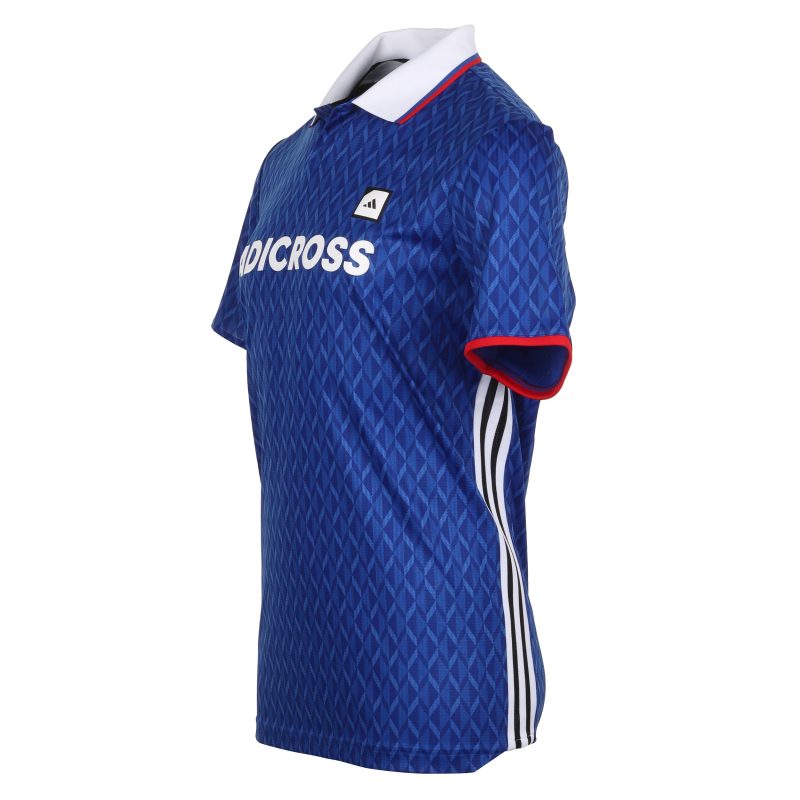 adidas golf adicross 2 print shirt in9254 royal blue 2