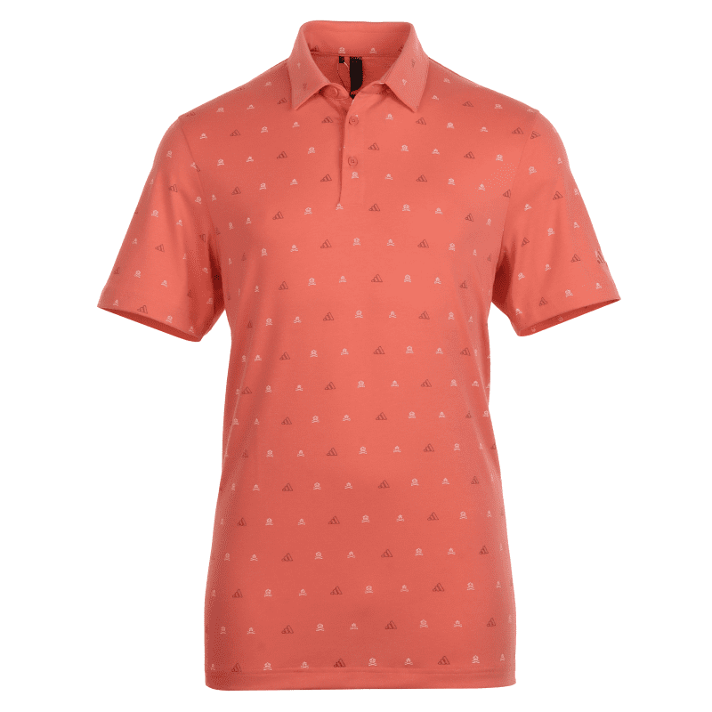 adidas golf go to mini crest print shirt is7333 preloved scarlet 01